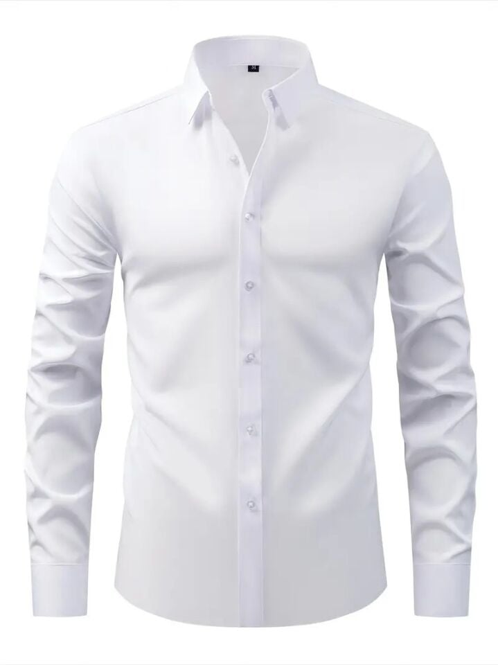 SLİM FİT İTALYAN KESİM SATEN TAKIM ELBİSE GÖMLEĞİ