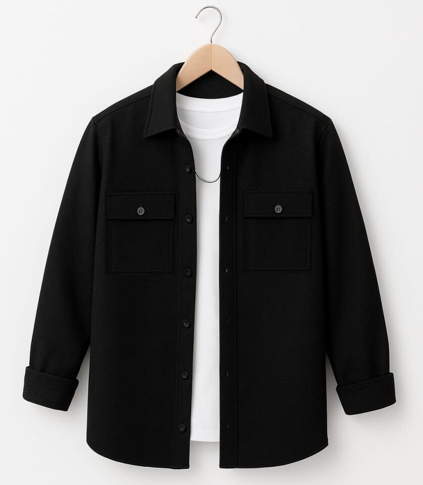 YNGMENCLASS DOKULU KALIN KAŞE CEKET GÖRÜNÜMLÜ GÖMLEK